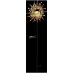 Globo LED-Solarleuchte Sonne 1-flammig Schwarz-Rost 81 X 24 Cm -Lampen & Leuchten affär 573943 4
