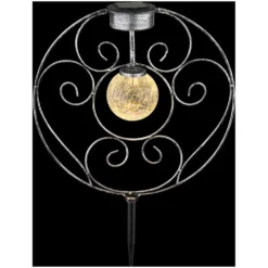 Globo LED-Solarleuchte 1-flammig Silberfarben (HxBxT) 41 X 30 X 8,5 Cm -Lampen & Leuchten affär 573945 7