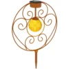 Globo LED-Solarleuchte 1-flammig Rostfarben (HxBxT) 41 X 30 X 8,5 Cm