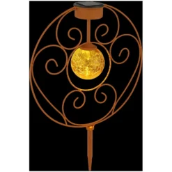 Globo LED-Solarleuchte 1-flammig Rostfarben (HxBxT) 41 X 30 X 8,5 Cm -Lampen & Leuchten affär 573946 4