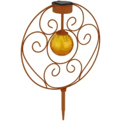 Globo LED-Solarleuchte 1-flammig Rostfarben (HxBxT) 41 X 30 X 8,5 Cm -Lampen & Leuchten affär 573946 5