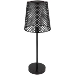 Globo LED-Solarleuchte 1-flammig LED Schwarz Matt Ø 18 Cm / Höhe 50 Cm -Lampen & Leuchten affär 573948 4