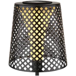 Globo LED-Solarleuchte 1-flammig LED Schwarz Matt Ø 18 Cm / Höhe 50 Cm -Lampen & Leuchten affär 573948 5