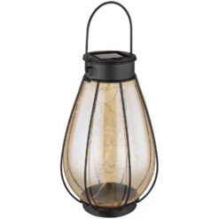 Globo LED-Solarleuchte 40-flammig Schwarz Matt Ø 12 Cm / Höhe 30 Cm -Lampen & Leuchten affär 573949 5