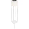 Globo LED-Solarleuchte 1-flammig Weiss (HxBxT) 62 X 10 X 10 Cm