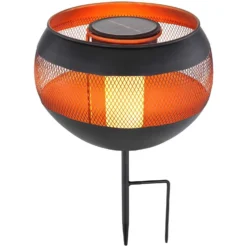 Globo LED-Solarleuchte 24-flammig Schwarz Matt Ø 22 Cm / Höhe 32 Cm -Lampen & Leuchten affär 574413 6