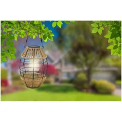 Globo LED-Solarleuchte 1-flammig Schwarz Matt Ø 16,5 Cm / Höhe 40,5 Cm -Lampen & Leuchten affär 574414 3