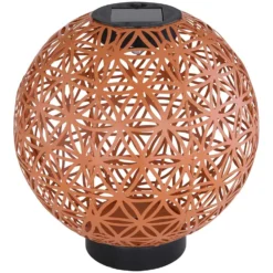 Globo LED-Solarleuchte 1-flammig Schwarz-Rotbraun Ø 20 Cm / Höhe 21 Cm 6 Globo LED-Solarleuchte 1-flammig Schwarz-Rotbraun Ø 20 Cm / Höhe 21 Cm -Lampen & Leuchten affär 574415 3