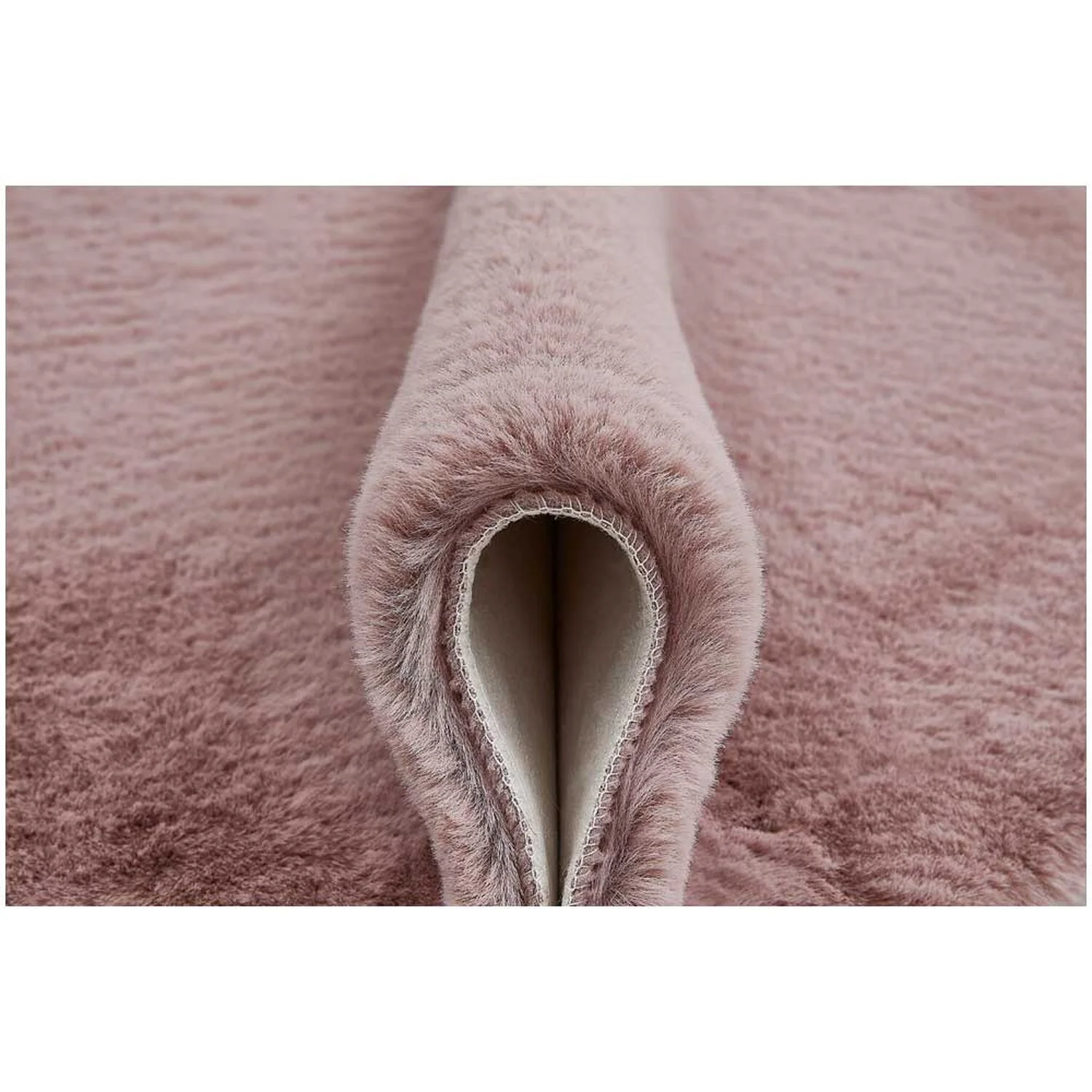 Dekofell Coste Polyester Altrosa 55 X 80 Cm 3 Dekofell Coste Polyester Altrosa 55 X 80 Cm – Bild 3