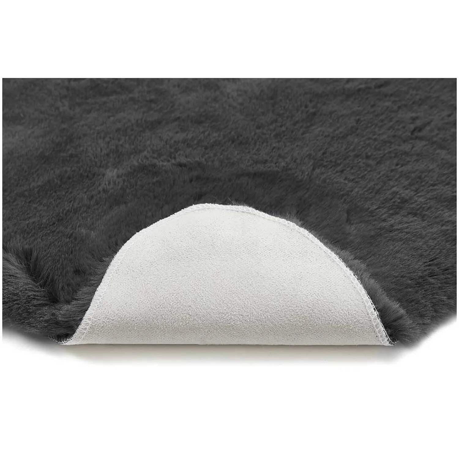 Dekofell Coste Polyester Anthrazit 55 X 80 Cm 5 Dekofell Coste Polyester Anthrazit 55 X 80 Cm – Bild 5