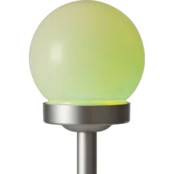 Sonstige Solar-Dekokugel Weiss-Silber Mit Spiess -Lampen & Leuchten affär 576345 7