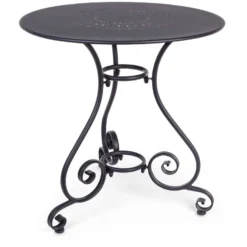 Yes! Yes Gartentisch Etienne Anthrazit Ø 70 Cm / Höhe 72 Cm