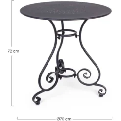 Yes! Yes Gartentisch Etienne Anthrazit Ø 70 Cm / Höhe 72 Cm 6 Yes! Yes Gartentisch Etienne Anthrazit Ø 70 Cm / Höhe 72 Cm -Lampen & Leuchten affär 577043 3