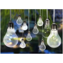 Globo LED-Solarleuchte 3'000 K Silbergrau 10 X LED / 0,3 W -Lampen & Leuchten affär 577654 9