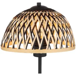 Globo Tischleuchte E27 Metall Schwarz Matt Mit Bambus Ø 25 Cm / Höhe 37 Cm 10 Globo Tischleuchte E27 Metall Schwarz Matt Mit Bambus Ø 25 Cm / Höhe 37 Cm -Lampen & Leuchten affär 577757 4