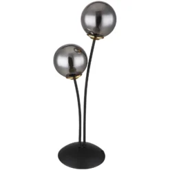 Globo Tischleuchte G9 Metall Schwarz Matt 15 X 19 Cm / Höhe 48 Cm