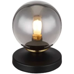 Globo Tischleuchte G9 Metall Schwarz Matt Mit Glas Ø 10 Cm / Höhe 13 Cm -Lampen & Leuchten affär 577760 3