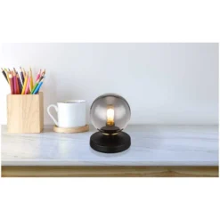 Globo Tischleuchte G9 Metall Schwarz Matt Mit Glas Ø 10 Cm / Höhe 13 Cm -Lampen & Leuchten affär 577760 4