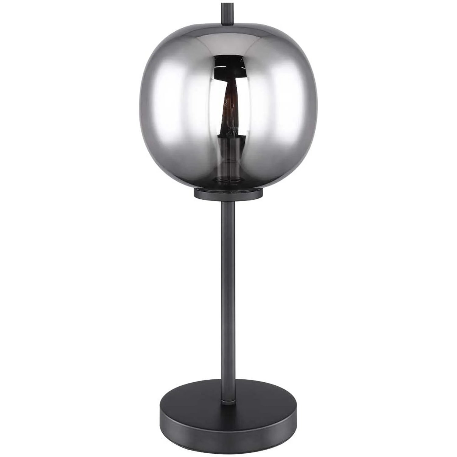 Globo Tischleuchte Blacky E14 Metall Schwarz Mit Glas Ø 18,5 Cm / Höhe 45 Cm 1 Globo Tischleuchte Blacky E14 Metall Schwarz Mit Glas Ø 18,5 Cm / Höhe 45 Cm
