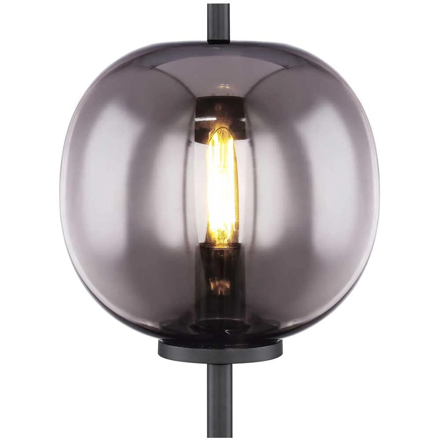 Globo Tischleuchte Blacky E14 Metall Schwarz Mit Glas Ø 18,5 Cm / Höhe 45 Cm 4 Globo Tischleuchte Blacky E14 Metall Schwarz Mit Glas Ø 18,5 Cm / Höhe 45 Cm – Bild 4