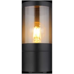 Globo Aussenleuchte E27 Edelstahl Schwarz Matt 24 X 10 Cm -Lampen & Leuchten affär 577762 4