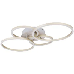 Globo Deckenleuchte Metall Nickel Matt 40,6 X 65,5 Cm 40 W / 1'960 Lm