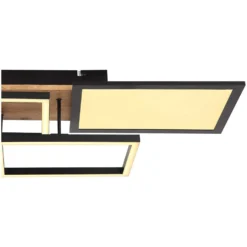 Globo Deckenleuchte Denis Metall Schwarz 28 X 70 Cm 36 W / 2'200 Lm 19 Globo Deckenleuchte Denis Metall Schwarz 28 X 70 Cm 36 W / 2'200 Lm -Lampen & Leuchten affär 577768 5