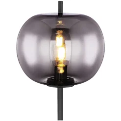 Globo Stehleuchte Blacky E27 Metall Schwarz Mit Glas Ø 30 Cm / Höhe 160 Cm -Lampen & Leuchten affär 577772 3