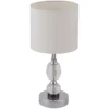 Globo Tischleuchte E14 Metall Chrom-Weiss Ø 21 Cm / Höhe 47 Cm