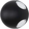 Globo LED-Aussenwandleuchte Slice 3'000 K Schwarz Ø 11 Cm / 4 W / 440 Lm