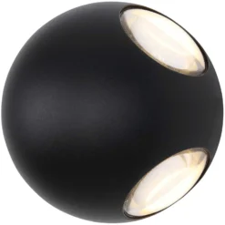 Globo LED-Aussenwandleuchte Slice 3'000 K Schwarz Ø 11 Cm / 4 W / 440 Lm 8 Globo LED-Aussenwandleuchte Slice 3'000 K Schwarz Ø 11 Cm / 4 W / 440 Lm -Lampen & Leuchten affär 578048 4