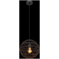 Globo LED-Hängeleuchte E27 Schwarz-Matt 18 W -Lampen & Leuchten affär 578052 3