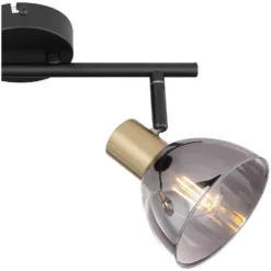 Globo 2er-Strahler E14 Schwarz 25 W