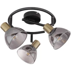 Globo 3er-Strahler E14 Schwarz 25 W