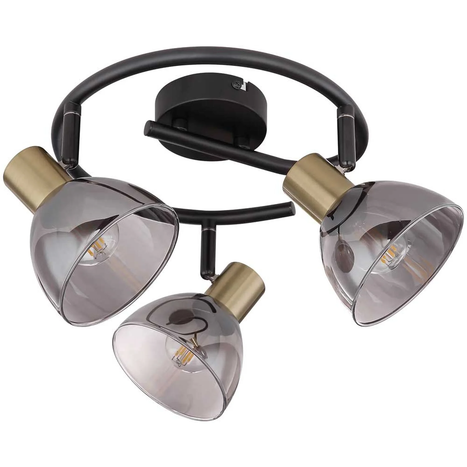 Globo 3er-Strahler E14 Schwarz 25 W 1 Globo 3er-Strahler E14 Schwarz 25 W