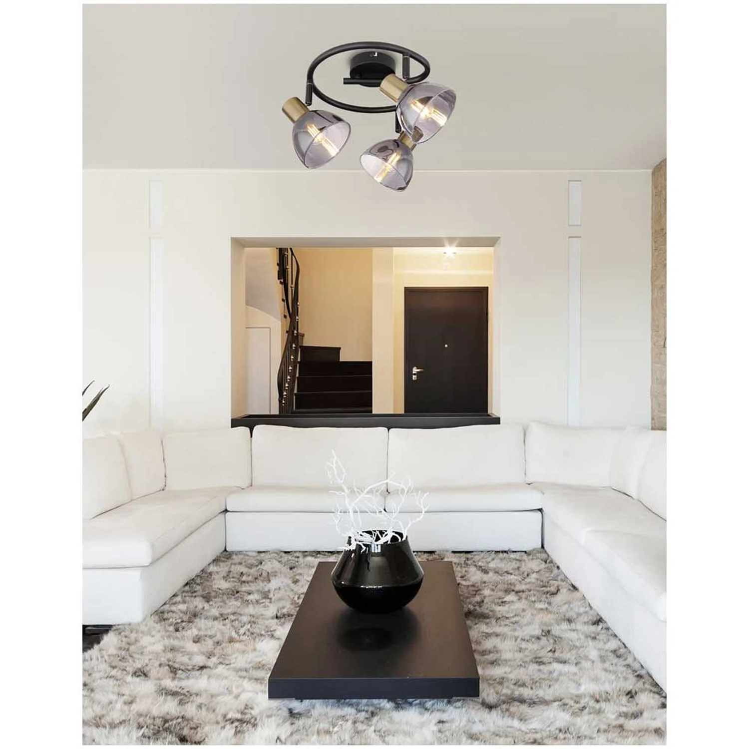 Globo 3er-Strahler E14 Schwarz 25 W 4 Globo 3er-Strahler E14 Schwarz 25 W – Bild 4