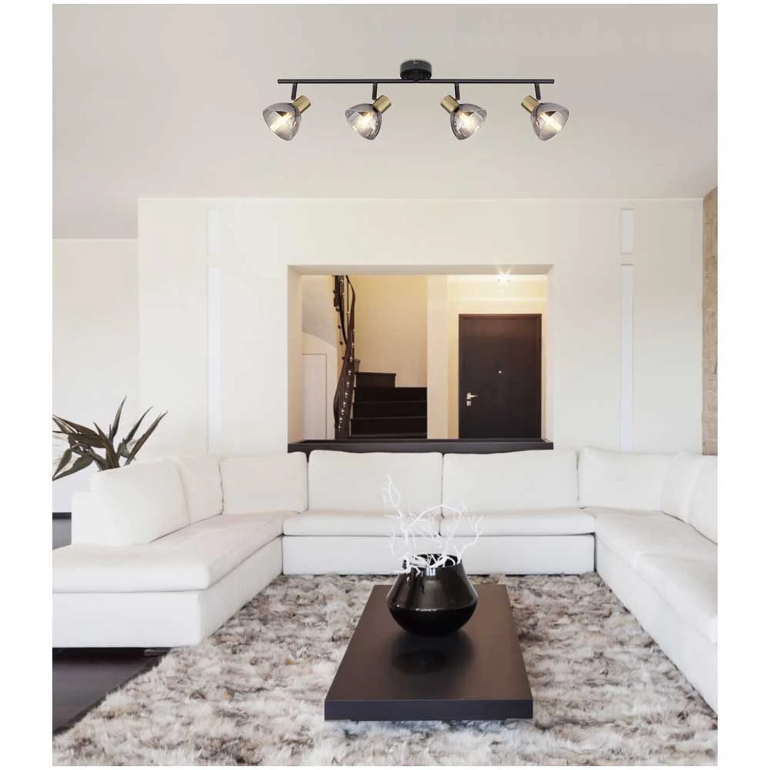 Globo 4er-Strahler E14 Schwarz 25 W 3 Globo 4er-Strahler E14 Schwarz 25 W – Bild 3