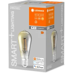 Ledvance Smart+ Leuchtmittel Filament Edison Hellgrau 6 W / 540 Lm