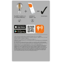 Ledvance Smart+ Leuchtmittel Wifi Filament Classic Grau E27 / 6 W 8 Ledvance Smart+ Leuchtmittel Wifi Filament Classic Grau E27 / 6 W -Lampen & Leuchten affär 588320 5