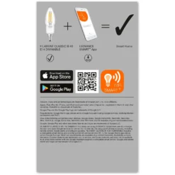 Ledvance Smart+ Leuchtmittel Wifi Filament Candle Transparent E14 / 4 W 6 Ledvance Smart+ Leuchtmittel Wifi Filament Candle Transparent E14 / 4 W -Lampen & Leuchten affär 588325 5