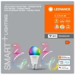 Ledvance Smart+ Leuchtmittel Wifi Classic E27 / 9 W Inkl. 2 X LED-Lichtstreifen -Lampen & Leuchten affär 588484 3
