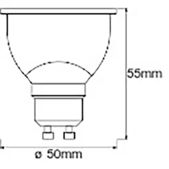 Ledvance Smart+ Wifi LED-Leuchtmittel Reflektor PAR16 GU10 RGBW 50W 350lm Dimmba -Lampen & Leuchten affär 589162 2