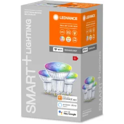 Ledvance Smart+ Wifi LED-Leuchtmittel Reflektor PAR16 GU10 RGBW 50W 350lm Dimmba -Lampen & Leuchten affär 589162 3