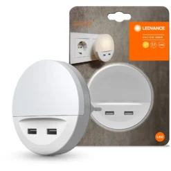 Ledvance LED-Steckdosenlicht Nachtlicht Lunetta USB Warmweiss Handyablage Tag-Na -Lampen & Leuchten affär 589305 3