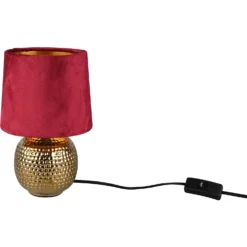 Reality Tischleuchte Sophia Gold / Rot (HxBxT) 26 X 16 X 26 Cm -Lampen & Leuchten affär 594291 2
