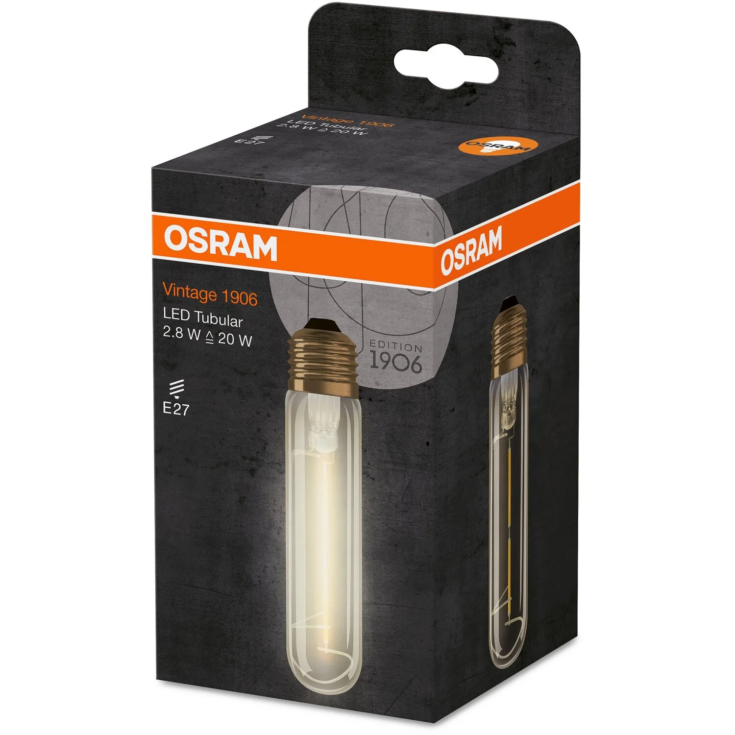 Osram LED-Leuchtmittel 1906 Tubular Filament E27 Gold Warmweiss 20 W / 200 Lm 6 Osram LED-Leuchtmittel 1906 Tubular Filament E27 Gold Warmweiss 20 W / 200 Lm – Bild 6