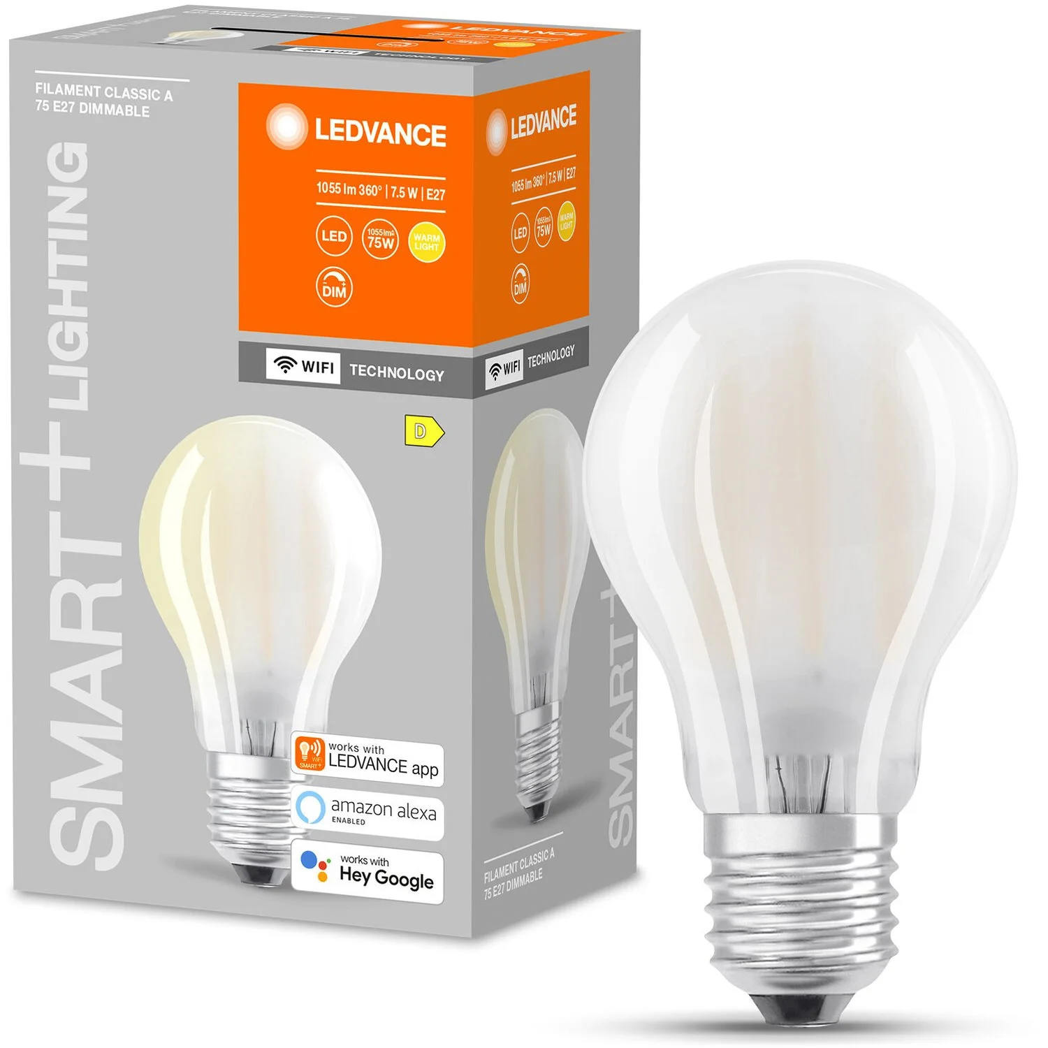 LEDVANCE Smart+ LED-Leuchtmittel Filament Glühlampenform Weiss 7,5 W / 2'700 K 6 LEDVANCE Smart+ LED-Leuchtmittel Filament Glühlampenform Weiss 7,5 W / 2'700 K – Bild 6