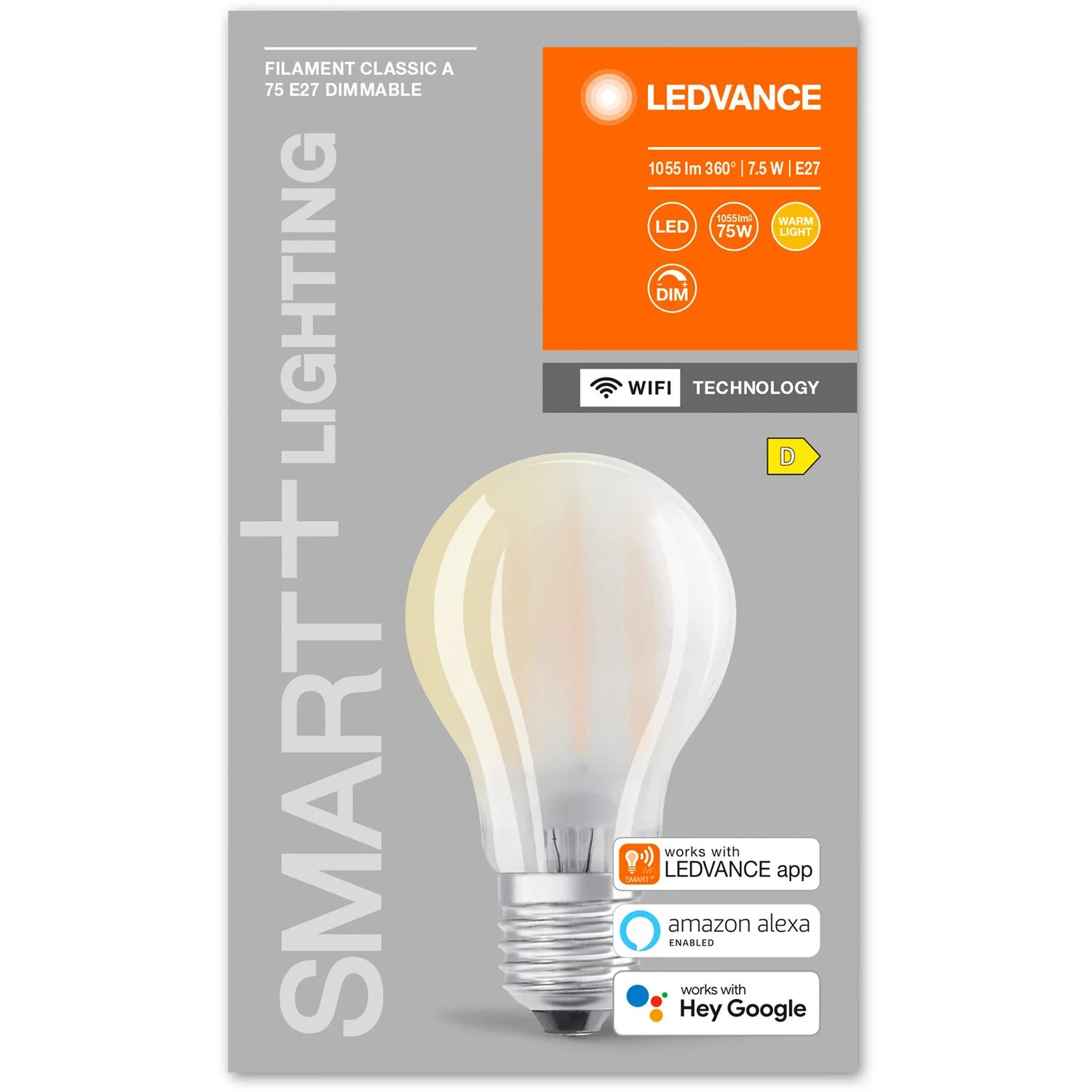 LEDVANCE Smart+ LED-Leuchtmittel Filament Glühlampenform Weiss 7,5 W / 2'700 K 4 LEDVANCE Smart+ LED-Leuchtmittel Filament Glühlampenform Weiss 7,5 W / 2'700 K – Bild 4