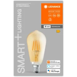 Ledvance Smart+ Leuchtmittel Wifi Filament Edison Gold E27 / 6 W -Lampen & Leuchten affär 618623 5