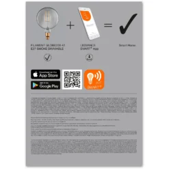 Ledvance Smart+ Leuchtmittel Filament Globe Grau 6 W / 500 Lm 12 Ledvance Smart+ Leuchtmittel Filament Globe Grau 6 W / 500 Lm -Lampen & Leuchten affär 618627 7